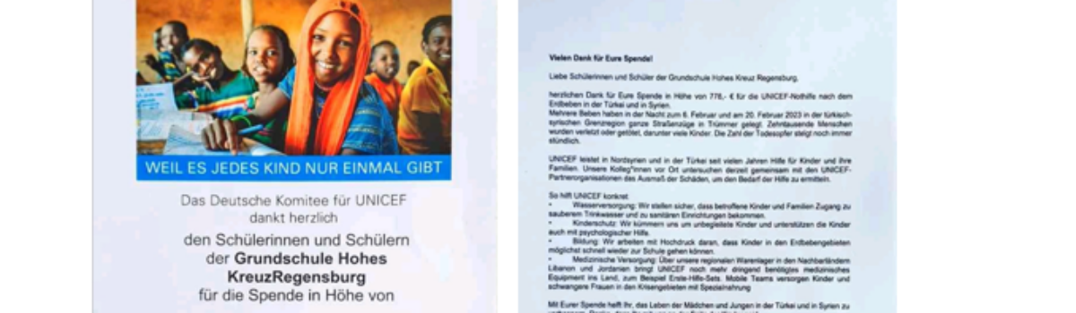 Unicef-Spende – Ostermarkt